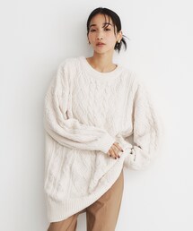 THE SHOP TK | ◆マットモールケーブルチュニック【洗える】(チュニック)