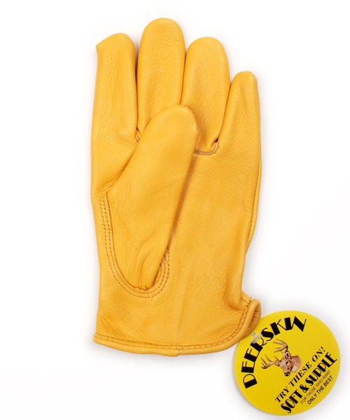 MILITARY(ミリタリー)の「NAPA GLOVE ディアスキン グローブ(手袋・メンズ・ゴールド/ブラック・MEDIUM)」の9枚目の写真