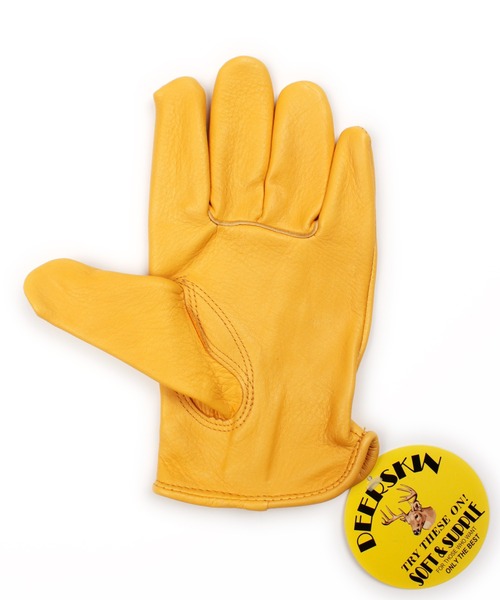 MILITARY(ミリタリー)の「NAPA GLOVE ディアスキン グローブ(手袋・メンズ・ゴールド/ブラック・MEDIUM)」の10枚目の写真
