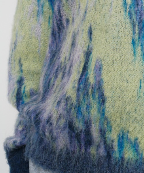 THINGS THAT MATTER（シングス ザット マター）の「DIMENSION MOHAIR KNIT  / ディメンションモヘアニット（ニット/セーター・レディース・パープル/ブラック・FREE）」の11枚目の写真