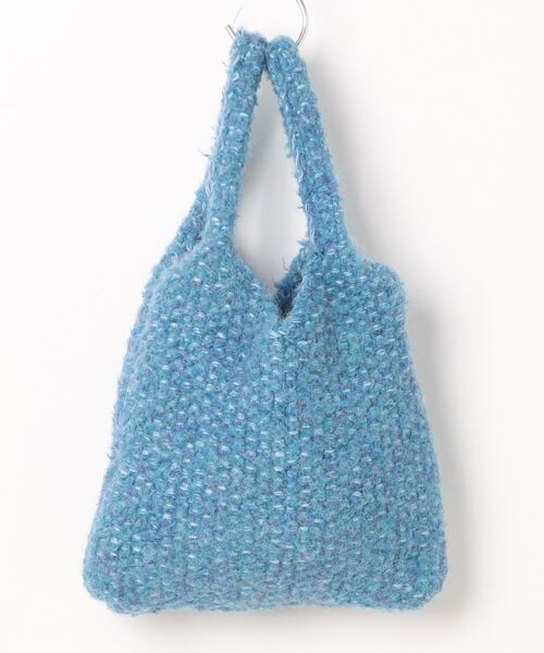 aimoha(アイモハ)の「ニットトートバッグ(ハンドバッグ・レディース・ホワイト/ブラウン/レッド/ピンク/チョコ/グレー/ブルー/ベージュ/ライトベージュ・FREE)」の12枚目の写真