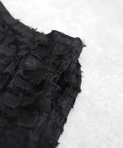 antiqua(アンティカ)の「フリンジワイドパンツ(その他パンツ・レディース・ブラック・LARGE/MEDIUM)」の9枚目の写真