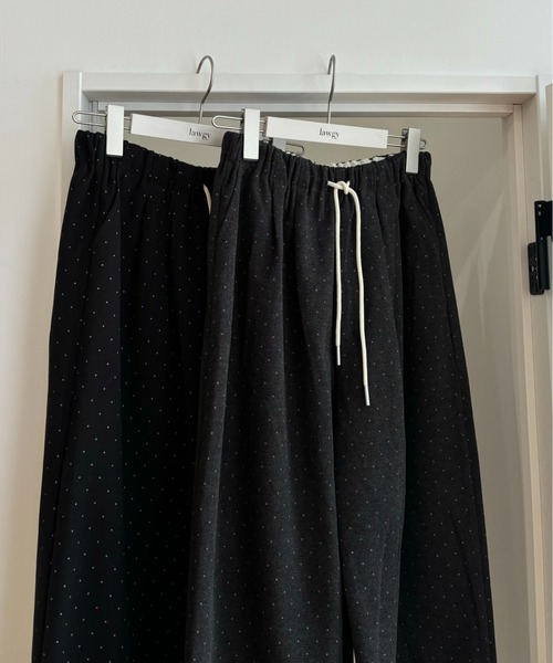 rafu string dot straight pants / ラフストリングドットストレートパンツ（スウェットパンツ）｜lawgy（ラウジー）