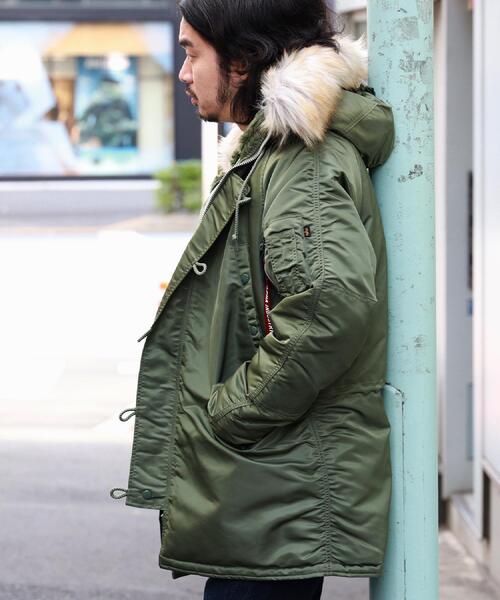 Alpha Industries(アルファインダストリーズ)の「ALPHA(アルファ)【WEB限定】Nー3Bジャケット ジャパンスペック/2WAY(ミリタリージャケット・メンズ・オリーブ・L/XL/S/M)」の17枚目の写真