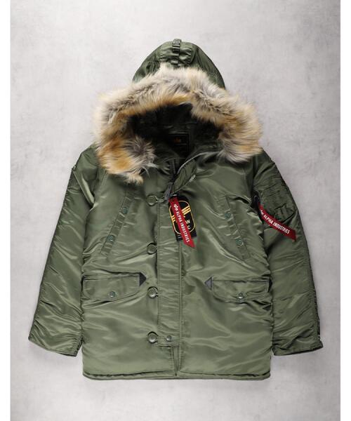 Alpha Industries(アルファインダストリーズ)の「ALPHA(アルファ)【WEB限定】Nー3Bジャケット ジャパンスペック/2WAY(ミリタリージャケット・メンズ・オリーブ・L/XL/S/M)」の22枚目の写真