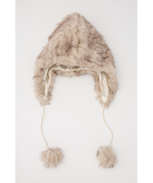 LAGUAGEM グレー POMPOM FAUX ファージャケット LAGUA GEM | POMPOM FAUX ファージャケット (ジャケット ) |SHEL