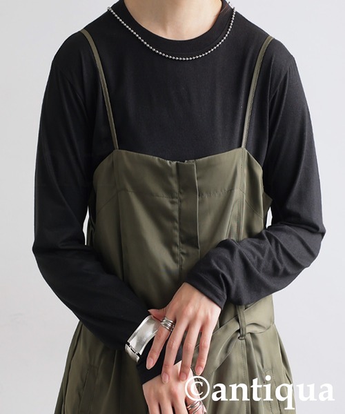 antiqua(アンティカ)の「ソフトタッチロンT(Tシャツ/カットソー・レディース・ホワイト/ブラック・ONESIZE)」の10枚目の写真