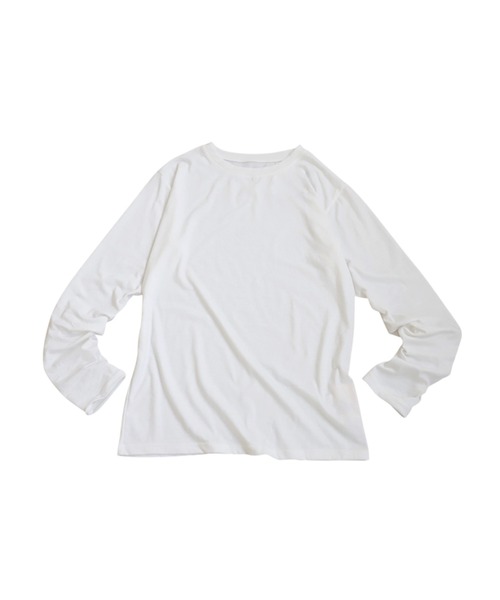 antiqua(アンティカ)の「ソフトタッチロンT(Tシャツ/カットソー・レディース・ホワイト/ブラック・ONESIZE)」の12枚目の写真