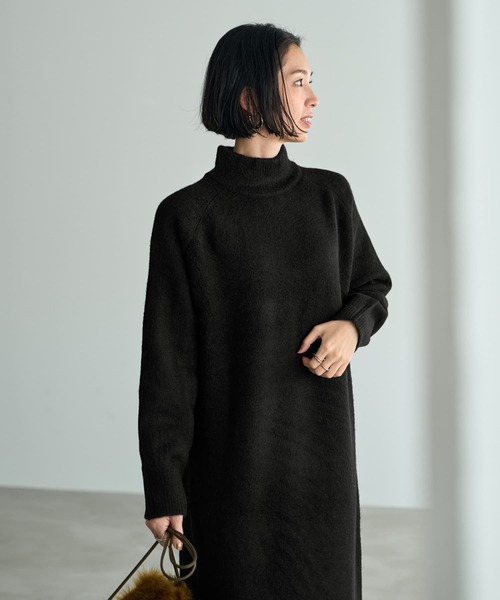 Amazon.co.jp: [PlaisteL] セクシー タートル ニット ワンピース