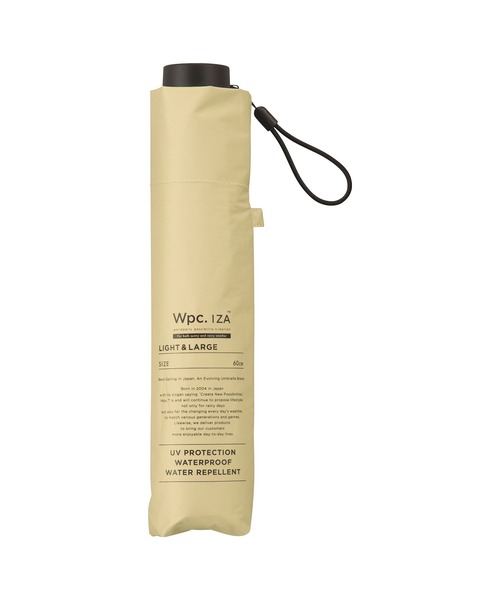 IZA（イーザ）の「完全遮光 IZA【LIGHT＆LARGE】 軽量 日傘 折りたたみ 親骨60cm Wpc.（折りたたみ傘・メンズ・グレー/オフホワイト/ベージュ/ブラック・FREE）」の15枚目の写真