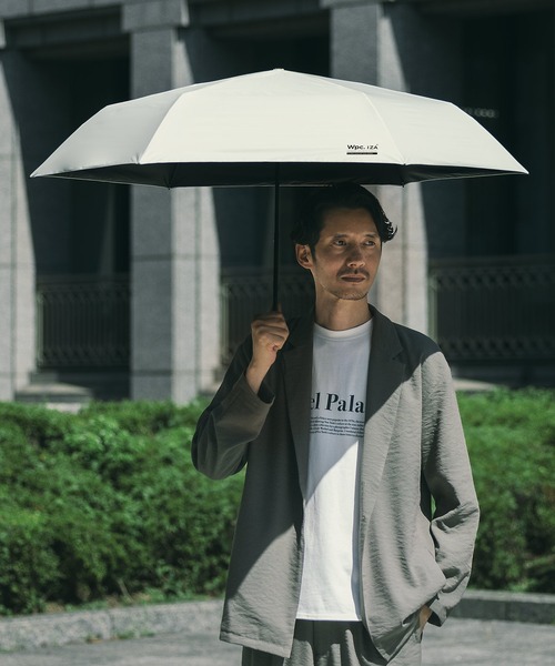 IZA（イーザ）の「完全遮光 IZA【LIGHT＆LARGE】 軽量 日傘 折りたたみ 親骨60cm Wpc.（折りたたみ傘・メンズ・グレー/オフホワイト/ベージュ/ブラック・FREE）」の17枚目の写真