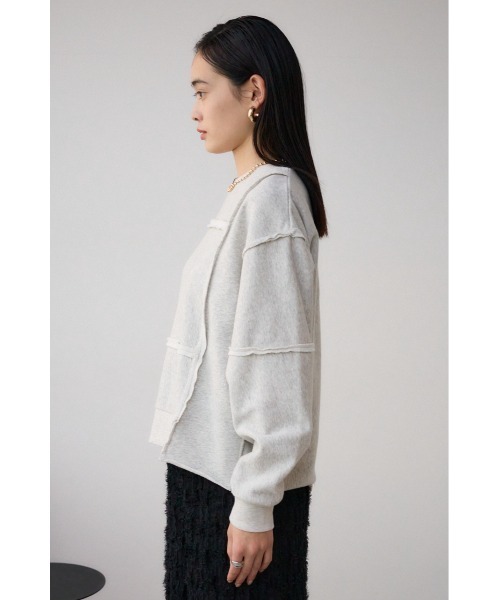 AZUL by moussy（アズールバイマウジー）の「ダメージウラケプルオーバー（スウェット・レディース・スモークグレー/杢グレー/クリアレッド・FREE）」の19枚目の写真