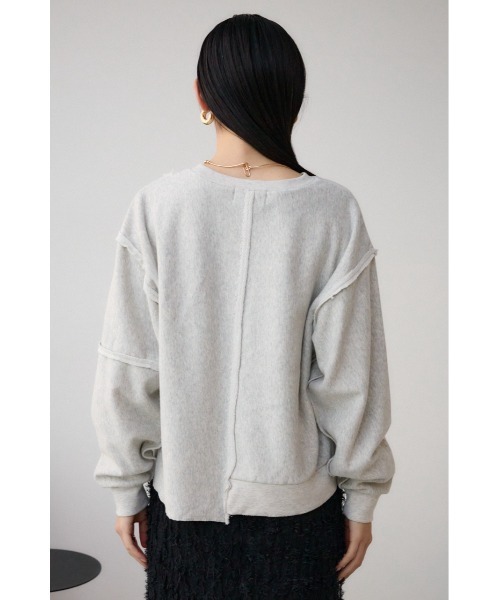 AZUL by moussy（アズールバイマウジー）の「ダメージウラケプルオーバー（スウェット・レディース・スモークグレー/杢グレー/クリアレッド・FREE）」の20枚目の写真