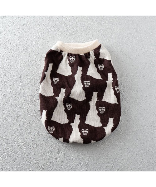 muum】犬服 ゴリラ柄/犬服/ペット服/ドッグウェア(SU)（ペットウェア