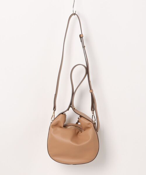 LORISTELLA（ロリステッラ）の「【LORISTELLA】レザースモールホーボーバッグ(Q56425)（ハンドバッグ・レディース・ダークベージュ・ALL）」の8枚目の写真