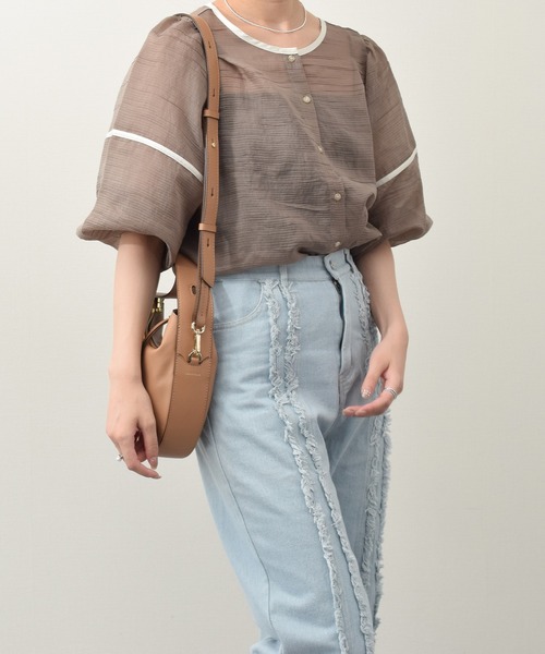 LORISTELLA（ロリステッラ）の「【LORISTELLA】レザースモールホーボーバッグ(Q56425)（ハンドバッグ・レディース・ダークベージュ・ALL）」の15枚目の写真