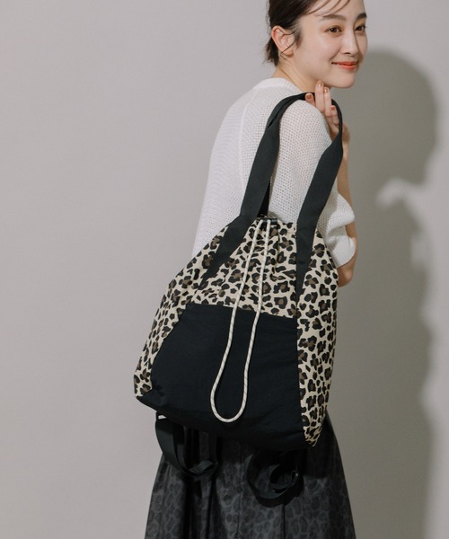 Munich(ミューニック)の「ポリエステルウェザ2wayトートバッグ(トートバッグ・レディース・イエロー/ブラック/レオパード・FREE)」の17枚目の写真