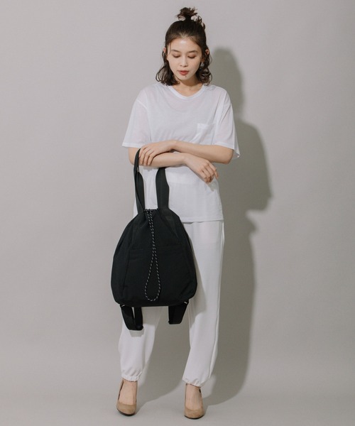 Munich(ミューニック)の「ポリエステルウェザ2wayトートバッグ(トートバッグ・レディース・イエロー/ブラック/レオパード・FREE)」の6枚目の写真