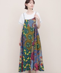 アフリカンパッチキャミソールワンピース
