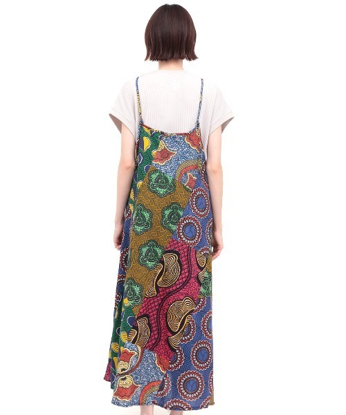 チチカカ（チチカカ）の「アフリカンパッチキャミソールワンピース（ワンピース・レディース・カラフル/ブラック・FREE）」の8枚目の写真