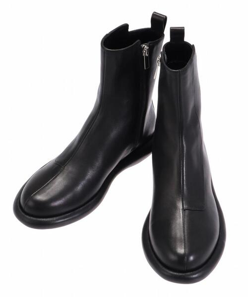 セール】UN3D./アンスリード/ROUND LOW HEEL BOOTS/ラウンドロウヒール