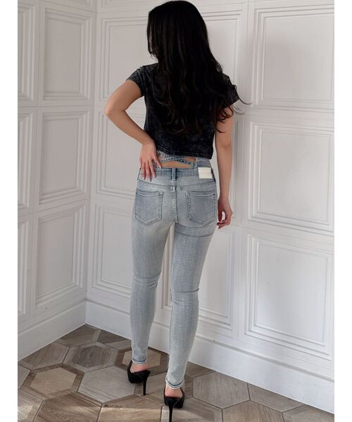 GYDA（ジェイダ）の「Symmetry GYDA STONEポケットショートTシャツ（Tシャツ/カットソー・レディース・ブラック/オフホワイト/ピンク・FREE）」の8枚目の写真