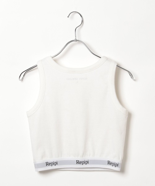 repipi armario（レピピ アルマリオ）の「【吸水速乾】ロゴショートタンク（タンクトップ・キッズ・ホワイト/ブラック/その他・LARGE/MEDIUM/SMALL）」の9枚目の写真