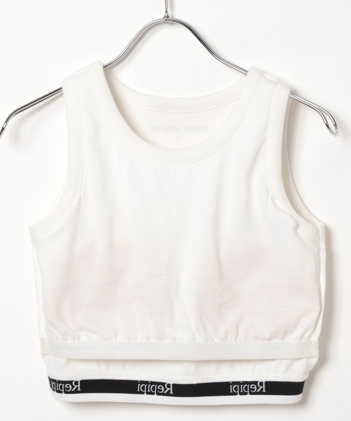 repipi armario（レピピ アルマリオ）の「【吸水速乾】ロゴショートタンク（タンクトップ・キッズ・ホワイト/ブラック/その他・LARGE/MEDIUM/SMALL）」の13枚目の写真