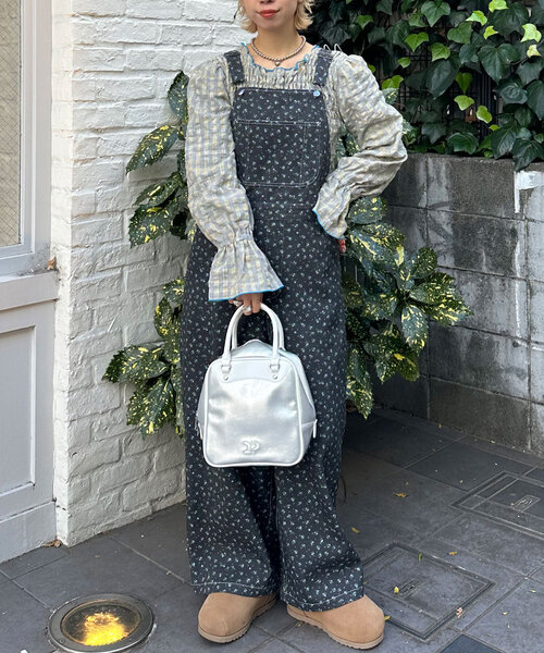 HELLO.SANFRANCISCO(ハローサンフランシスコ)の「【HELLO.SANFRANCISCO/ハローサンフランシスコ】配色メローシャーリングチェックブラウス(シャツ/ブラウス・レディース・グレー/ブラウン・ONE SIZE)」の5枚目の写真