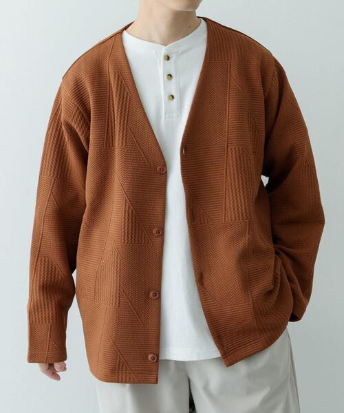 ITEMS URBANRESEARCH(アイテムズ アーバンリサーチ)の「ジオメジャカード カットソーカーディガン(カーディガン/ボレロ・メンズ・オフホワイト/ブラック/ブルー系その他/ブラウン・MEDIUM/LARGE)」の20枚目の写真