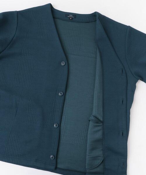 ITEMS URBANRESEARCH（アイテムズ アーバンリサーチ）の「ジオメジャカード カットソーカーディガン（カーディガン/ボレロ・メンズ・オフホワイト/ブラック/ブルー系その他/ブラウン・MEDIUM/LARGE）」の22枚目の写真