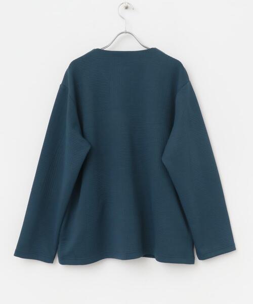 ITEMS URBANRESEARCH（アイテムズ アーバンリサーチ）の「ジオメジャカード カットソーカーディガン（カーディガン/ボレロ・メンズ・オフホワイト/ブラック/ブルー系その他/ブラウン・MEDIUM/LARGE）」の21枚目の写真