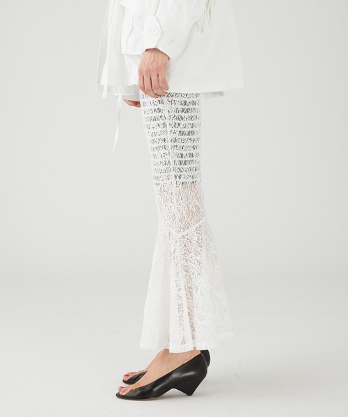 セール】【crinkle crinkle crinkle】lace flare leggings