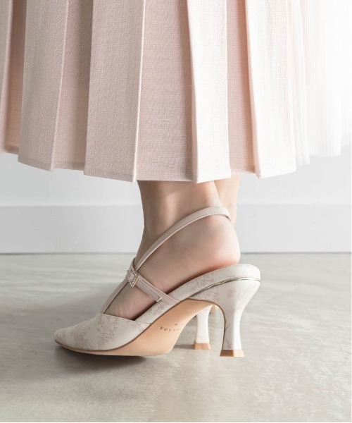RANDA｜ゴールドモチーフヒールパンプス | Rakuten Fashion(楽天