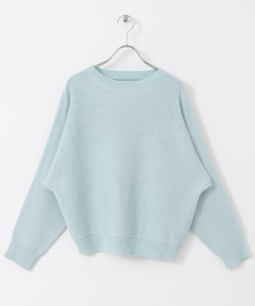 URBAN RESEARCH DOORS（アーバンリサーチドアーズ）の「リネン混スラブドルマンニット（ニット/セーター・レディース・オフホワイト/ブルー/ベージュ系その他・MEDIUM）」の20枚目の写真