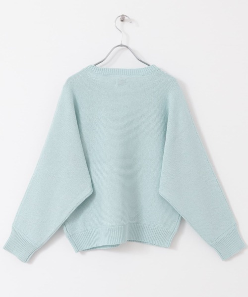 URBAN RESEARCH DOORS（アーバンリサーチドアーズ）の「リネン混スラブドルマンニット（ニット/セーター・レディース・オフホワイト/ブルー/ベージュ系その他・MEDIUM）」の21枚目の写真