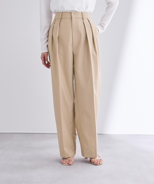セール】インタックセンタープレスワイドパンツ（その他パンツ