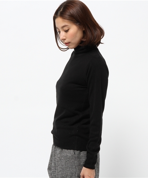 SEVENDAYS=SUNDAY(セブンデイズサンデイ)の「カシミヤタッチ タートルネックプルオーバー(ニット/セーター・レディース・ワインレッド/ネイビー/チャコールグレー/オフホワイト・MEDIUM/LARGE)」の8枚目の写真