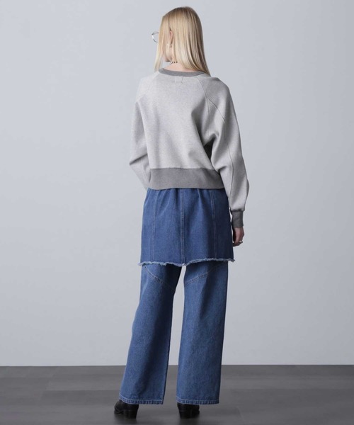 ROSE BUD（ローズバッド）の「スウェットライクニット（ニット/セーター・レディース・ピンク/ライトグリーン/グレー・ONE SIZE）」の20枚目の写真