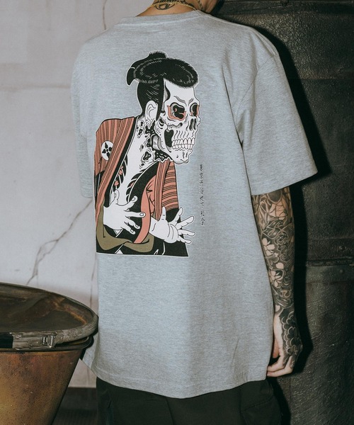 Subciety(サブサエティ)の「Ohtani oniji tee(Tシャツ/カットソー・メンズ・ホワイト/ブラック/グレー/インディゴブルー/ブラウン・SMALL/MEDIUM/LARGE/X-LARGE/XX-LARGE)」の3枚目の写真