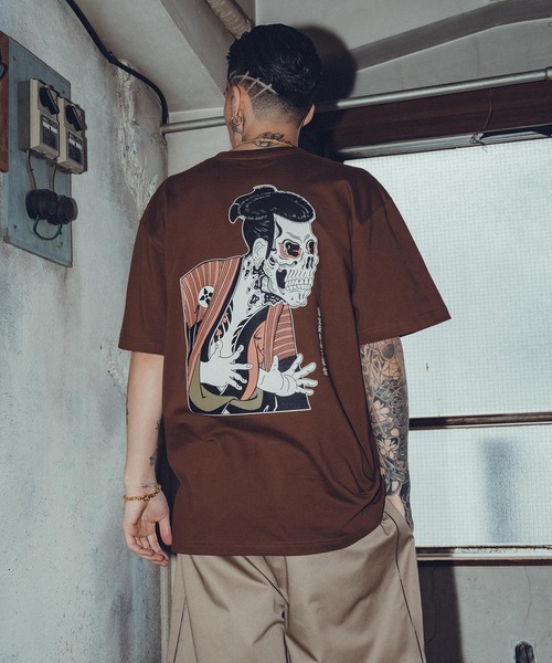 Subciety(サブサエティ)の「Ohtani oniji tee(Tシャツ/カットソー・メンズ・ホワイト/ブラック/グレー/インディゴブルー/ブラウン・SMALL/MEDIUM/LARGE/X-LARGE/XX-LARGE)」の12枚目の写真