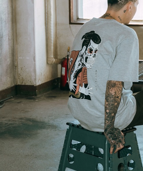 Subciety(サブサエティ)の「Ohtani oniji tee(Tシャツ/カットソー・メンズ・ホワイト/ブラック/グレー/インディゴブルー/ブラウン・SMALL/MEDIUM/LARGE/X-LARGE/XX-LARGE)」の21枚目の写真