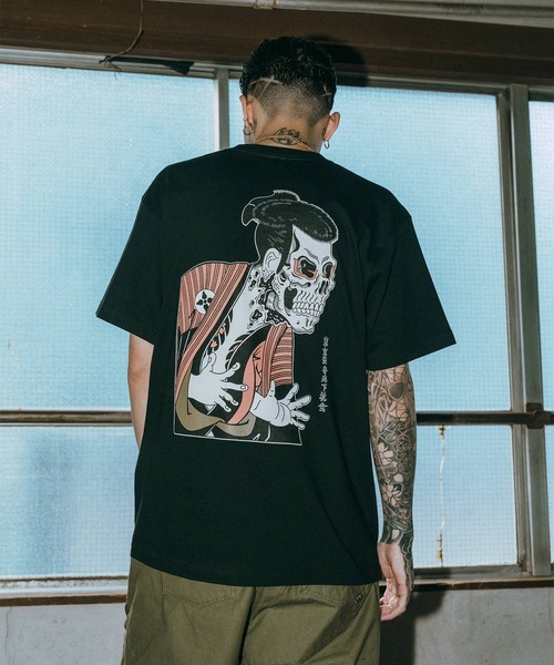 Subciety(サブサエティ)の「Ohtani oniji tee(Tシャツ/カットソー・メンズ・ホワイト/ブラック/グレー/インディゴブルー/ブラウン・SMALL/MEDIUM/LARGE/X-LARGE/XX-LARGE)」の18枚目の写真