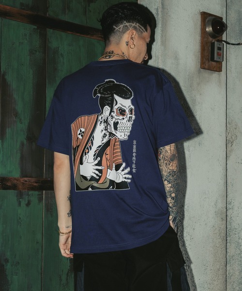 Subciety(サブサエティ)の「Ohtani oniji tee(Tシャツ/カットソー・メンズ・ホワイト/ブラック/グレー/インディゴブルー/ブラウン・SMALL/MEDIUM/LARGE/X-LARGE/XX-LARGE)」の14枚目の写真