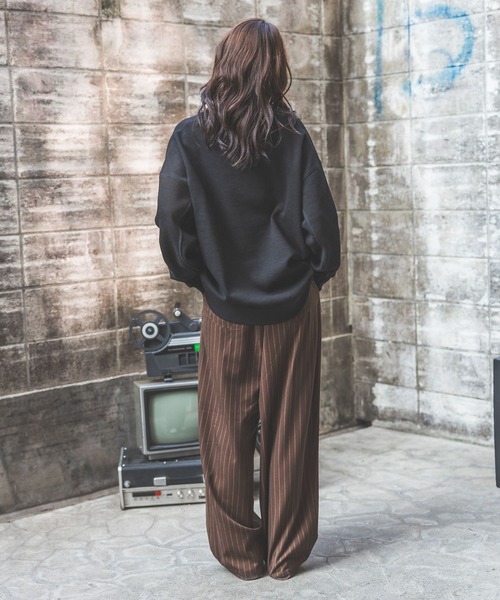 PBLIM(ページボーイリム)の「【UNISEX】ワッフルクループルオーバー(スウェット・レディース・カモフラージュ/グレー/ブラック・MEDIUM/LARGE)」の5枚目の写真
