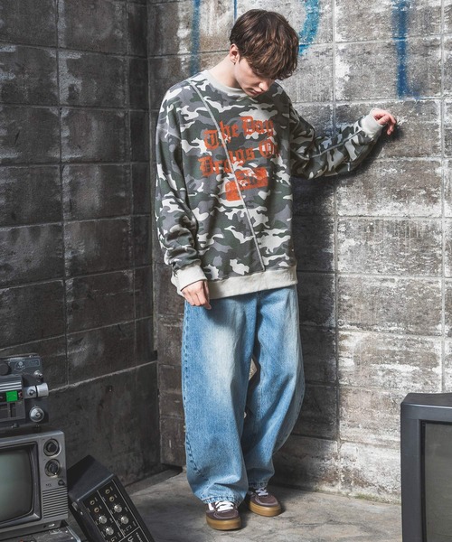 PBLIM(ページボーイリム)の「【UNISEX】ワッフルクループルオーバー(スウェット・レディース・カモフラージュ/グレー/ブラック・MEDIUM/LARGE)」の6枚目の写真