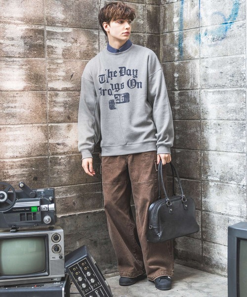 PBLIM(ページボーイリム)の「【UNISEX】ワッフルクループルオーバー(スウェット・レディース・カモフラージュ/グレー/ブラック・MEDIUM/LARGE)」の8枚目の写真