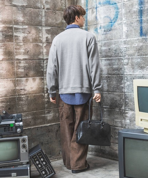 PBLIM(ページボーイリム)の「【UNISEX】ワッフルクループルオーバー(スウェット・レディース・カモフラージュ/グレー/ブラック・MEDIUM/LARGE)」の9枚目の写真