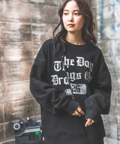 PBLIM(ページボーイリム)の「【UNISEX】ワッフルクループルオーバー(スウェット・レディース・カモフラージュ/グレー/ブラック・MEDIUM/LARGE)」の11枚目の写真