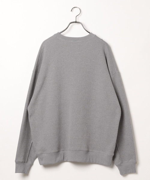 PBLIM(ページボーイリム)の「【UNISEX】ワッフルクループルオーバー(スウェット・レディース・カモフラージュ/グレー/ブラック・MEDIUM/LARGE)」の14枚目の写真